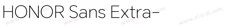 HONOR Sans Extra字体转换